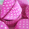 Bakvormpje polkadot pink
