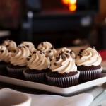 Chocolate cupcakes & Coffee cream cheese frosting