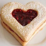 Dubbele zandkoekjes met jam
