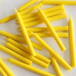 Cupcake Candles Yellow 36 st.