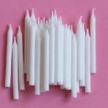 Cupcake Candles White 36 st.