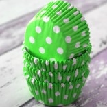 Bakvormpje polkadot lime mini