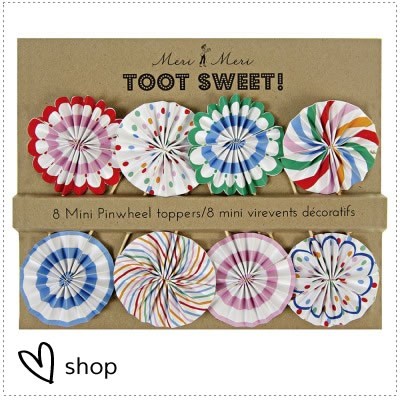 Pinwheels toppers €5,99