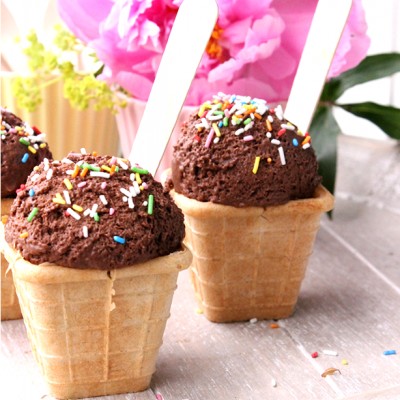 Chocolate icecream cupcakes